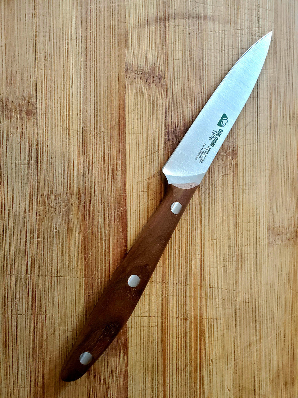 Due Cigni Walnut Handle Paring Knife