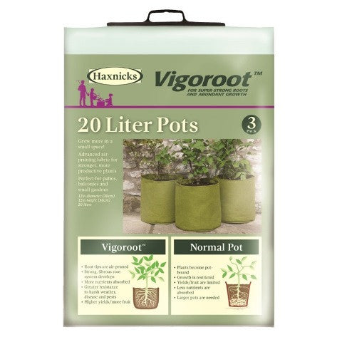 Vigoroot Pot - 20 Liter - 3 Pack