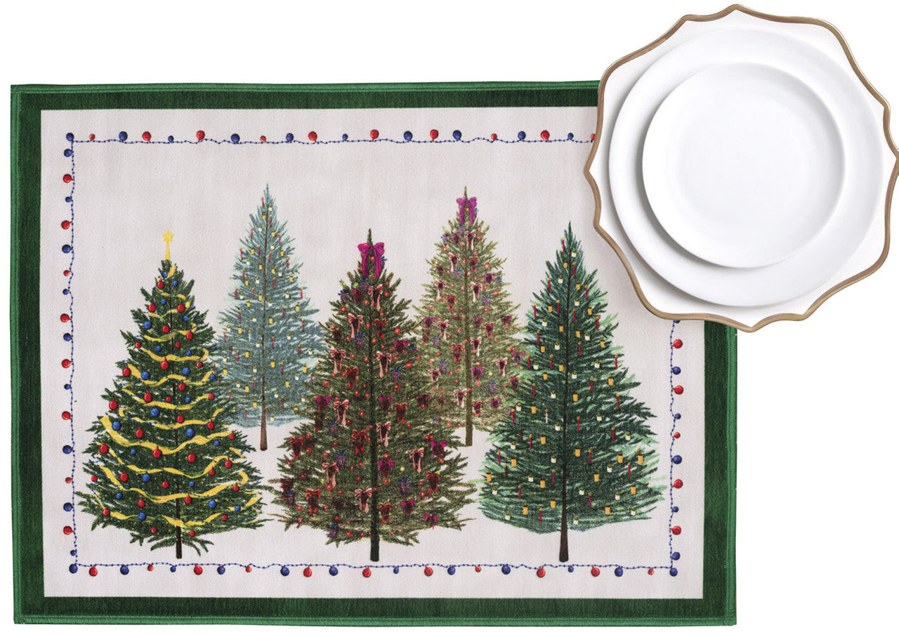 Fairy Trees Christmas Placemats - Set of 2