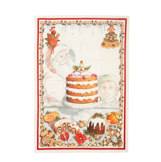 "Noel Gourmand Cake" Christmas Towel