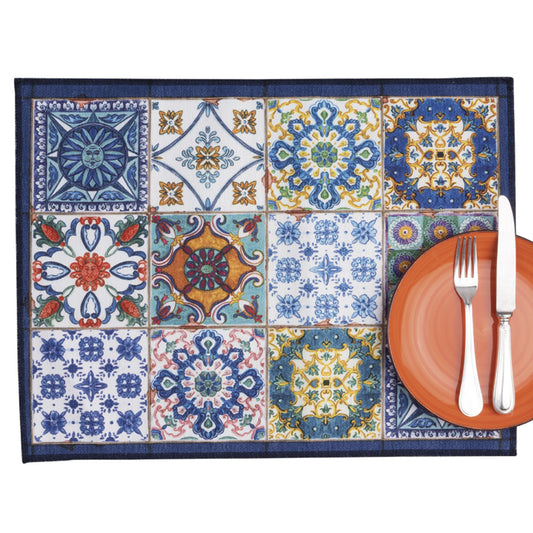 Camastra Sicilian Tile Placemats - Set of 2