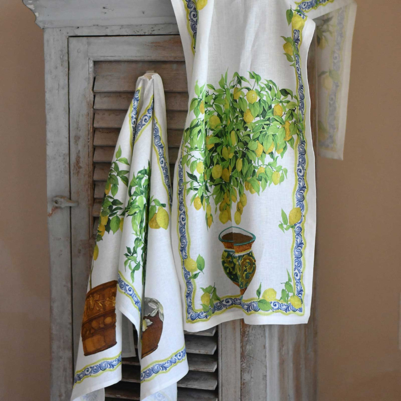 "Limonaia Decoro" Linen Towel