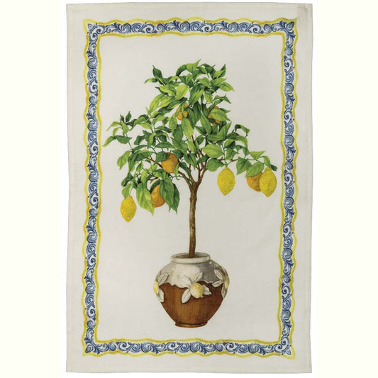 "Limonaia Decoro" Linen Towel