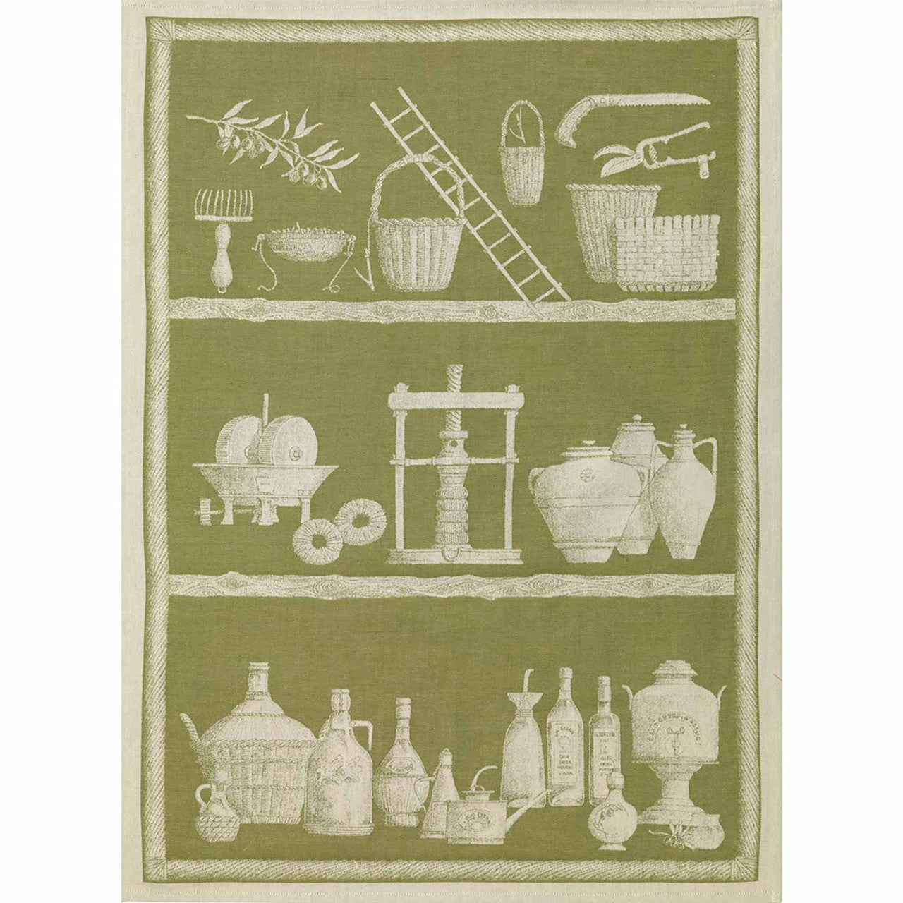 "Slow Food - Oil" Linen Towel