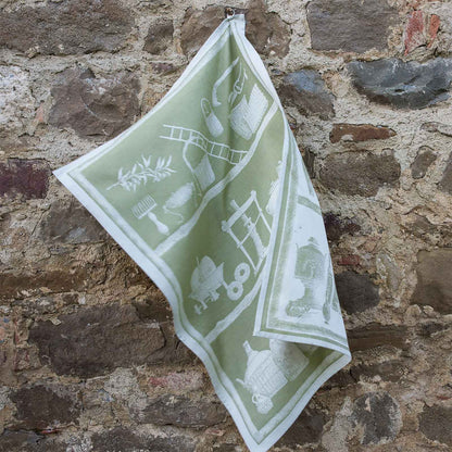 "Slow Food - Oil" Linen Towel